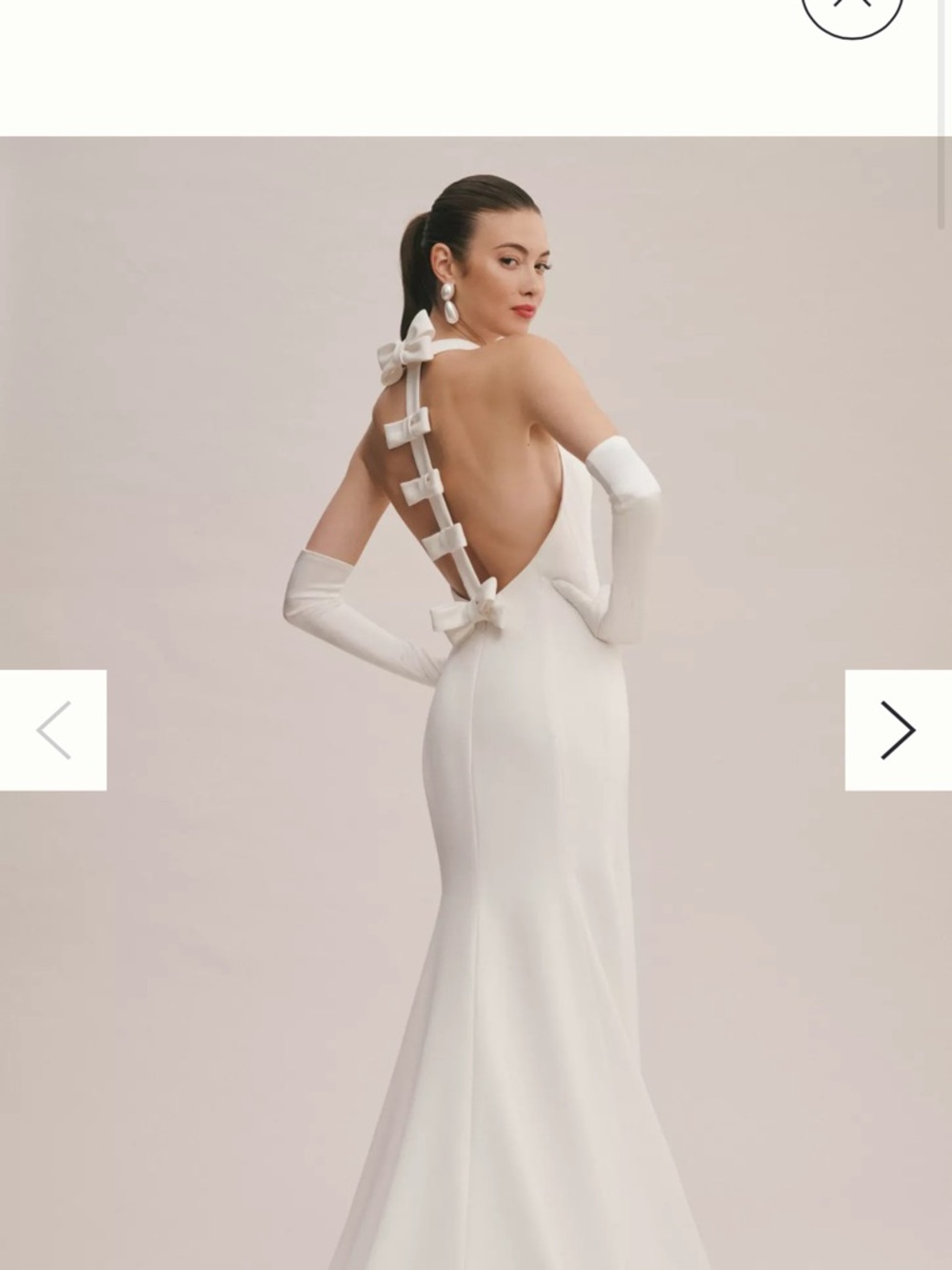 Viktor & Rolf for BHLDN/Anthropologie White Bridal Halter Dress